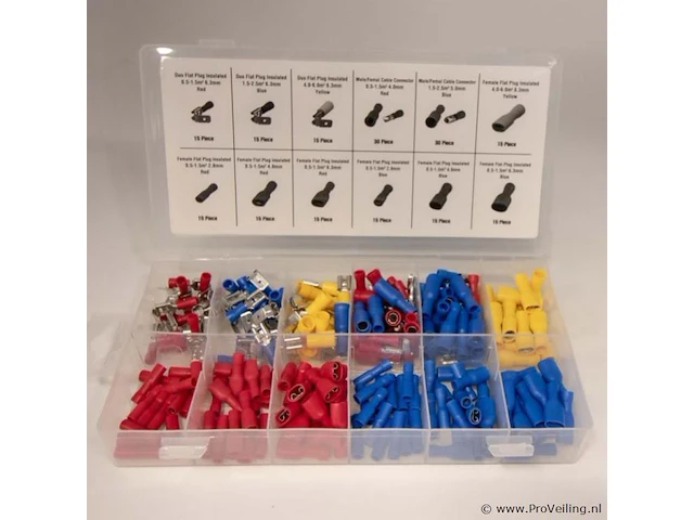 210-delige set met kabelschoenen - afbeelding 2 van  2
