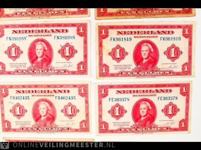 21x bankbiljetten nederland 1943 - afbeelding 8 van  11