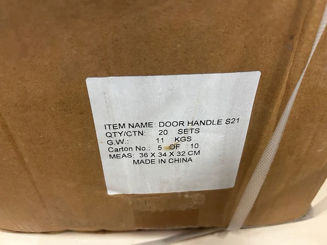 21x deurkruk set zwart - afbeelding 3 van  4