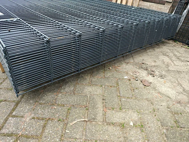 21x heras - 8/6/8 - dubbelstaafs hekwerk 203cm antraciet - afbeelding 2 van  13