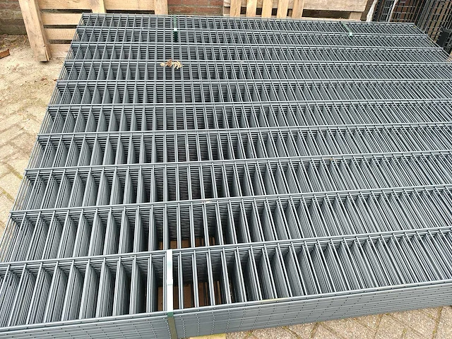 21x heras - 8/6/8 - dubbelstaafs hekwerk 203cm antraciet - afbeelding 4 van  13