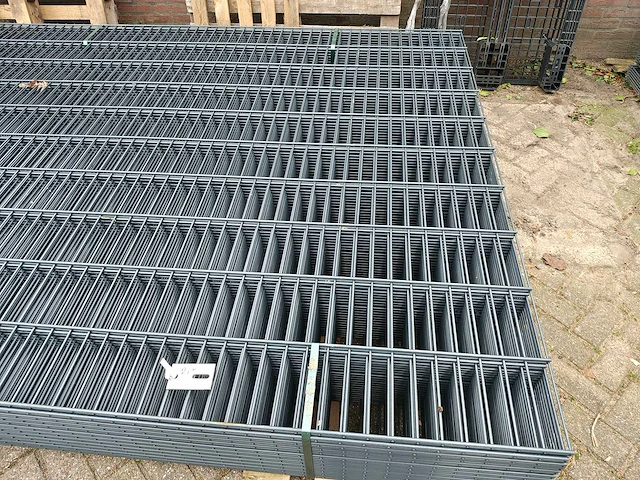 21x heras - 8/6/8 - dubbelstaafs hekwerk 203cm antraciet - afbeelding 5 van  13