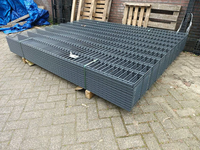 21x heras - 8/6/8 - dubbelstaafs hekwerk 203cm antraciet - afbeelding 7 van  13
