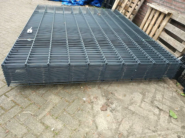 21x heras - 8/6/8 - dubbelstaafs hekwerk 203cm antraciet - afbeelding 8 van  13