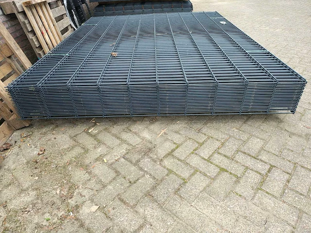 21x heras - 8/6/8 - dubbelstaafs hekwerk 203cm antraciet - afbeelding 11 van  13