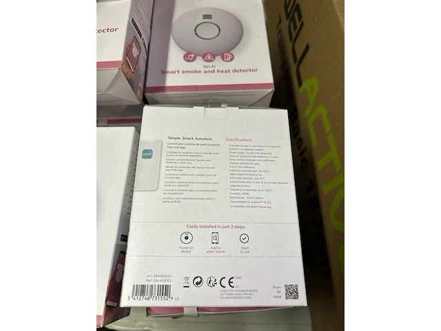 21x slimme rook en hitte detector qnect - afbeelding 4 van  4