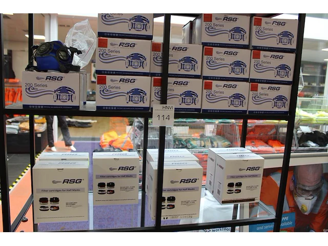 22 half gezichtsmasker rsg 200 series smnl incl. ca. 60 filtercartridges - afbeelding 3 van  4
