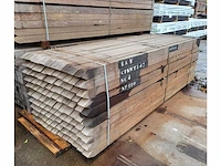 2.300 m3 azobé palen 80 x 80mm 120 st./ 300cm - afbeelding 2 van  8