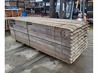 2.300 m3 azobé palen 80 x 80mm 120 st./ 300cm - afbeelding 3 van  8