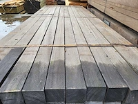 2.300 m3 azobé palen 80 x 80mm 120 st./ 300cm - afbeelding 8 van  8