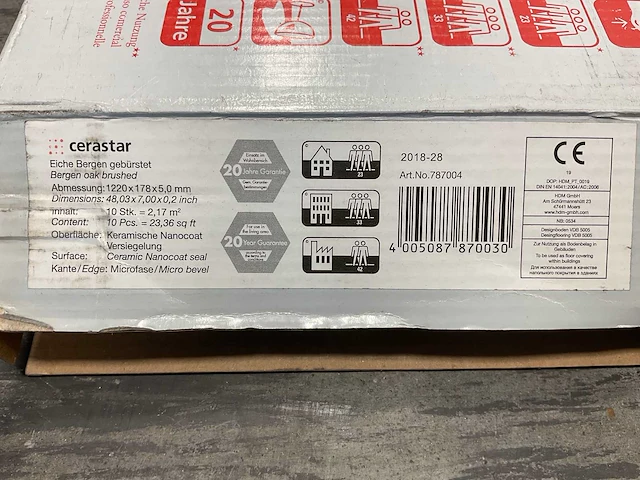 23,8m² cerastar bergen eiken composiet kliklaminaat - afbeelding 6 van  6