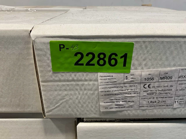 23m² villeroy & boch vloertegels porselein - antraciet wit - afbeelding 5 van  5