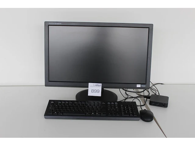 24 inch iiyama met gearlab doc king station met toetsenbord en muis - afbeelding 1 van  3