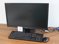 24 inch monitor iiyama incl. muis en toetsenbord. - afbeelding 1 van  1