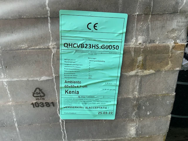 24 pallets kenia beton tegels (241,92 m2) - afbeelding 4 van  4