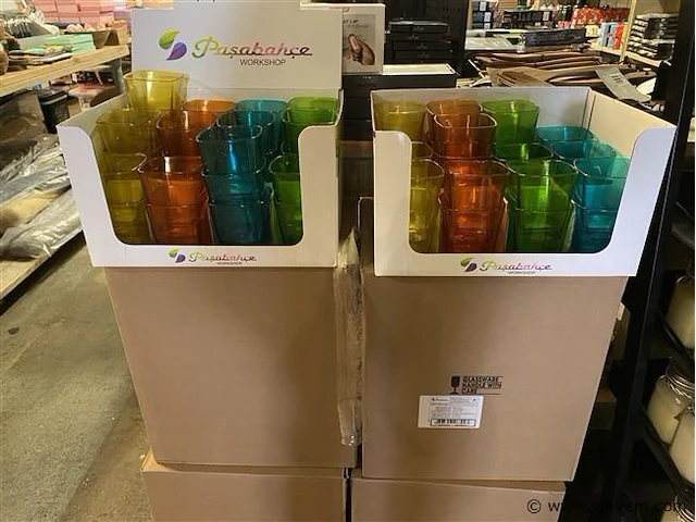 24 waterglazen, pasabahçe, 4 kleuren - afbeelding 3 van  3