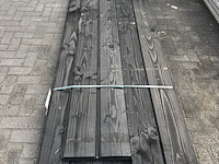 24 x 300 cm en 4 x 250 cm zweeds rabat 26x | zwart | douglas | 1,2/2,7 x 19,5 - meerdere lengtes , 1,2/2,7 x 19,5 - meerdere lengtes - afbeelding 1 van  2