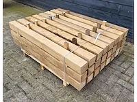24 x eiken markeringspaal 100 x 100mm , lengte 135 cm - afbeelding 4 van  5