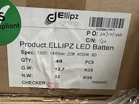 240x led batten bt5 1500 mm 22w 4000k ellipz lighting - afbeelding 5 van  5