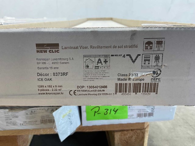24,4m² kronospan kliklaminaat ice oak - afbeelding 6 van  7