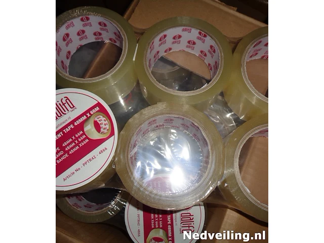 24x dozentape transparant 48mmx66mtr - afbeelding 1 van  3