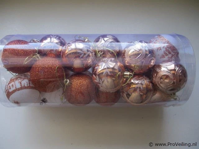 24x kerstballen pl179 - afbeelding 1 van  2