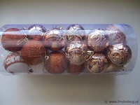 24x kerstballen pl179 - afbeelding 1 van  2
