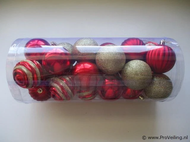 24x kerstballen pl180 - afbeelding 1 van  2