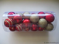 24x kerstballen pl180 - afbeelding 1 van  2