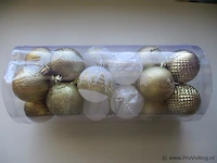 24x kerstballen pl185 - afbeelding 1 van  2