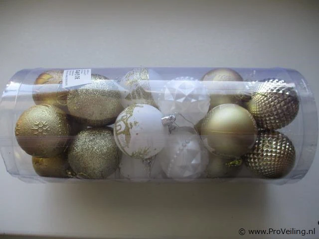 24x kerstballen pl185 - afbeelding 2 van  2
