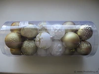24x kerstballen pl185 - afbeelding 2 van  2
