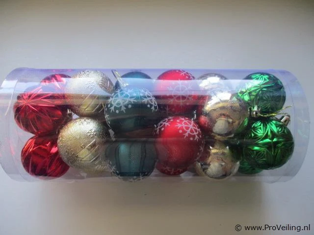 24x kerstballen pl193 - afbeelding 1 van  2