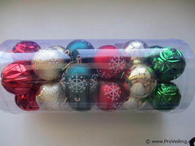 24x kerstballen pl193 - afbeelding 2 van  2