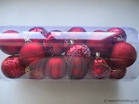 24x kerstballen pl194 - afbeelding 1 van  2
