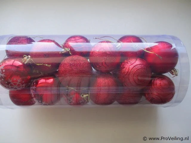 24x kerstballen pl194 - afbeelding 2 van  2