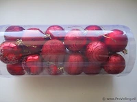 24x kerstballen pl194 - afbeelding 2 van  2