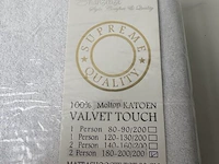 24x molton , shanzelize supreme quality, wit 180-200x200cm - afbeelding 1 van  3