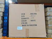 24x molton , shanzelize supreme quality, wit 180-200x200cm - afbeelding 3 van  3