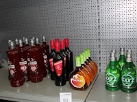 25 flessen alcoholische dranken w.o. puschkin rode wodka, coebegh, safari en sourz apple. totaal 25 stuks - afbeelding 1 van  3