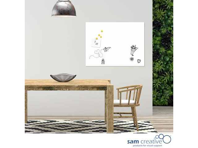 25 whiteboard flexible magnetisch 45x60 cm sam creative - afbeelding 1 van  4