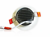 25 x inbouw led spot – 7w – draaibaar – dimbaar – 6500k koud wit – cob – ø70mm – ip20 - afbeelding 3 van  6