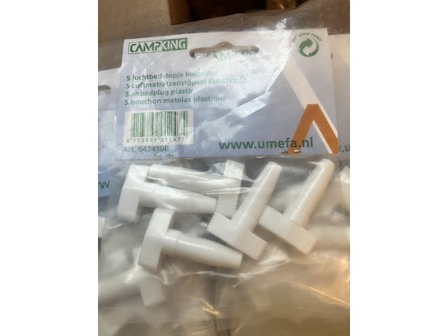 25 zakjes met elk 5 luchtbeddopjes - afbeelding 1 van  5