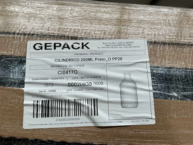 250 ml pet zwart (7.488 stuks) (c) - afbeelding 4 van  4