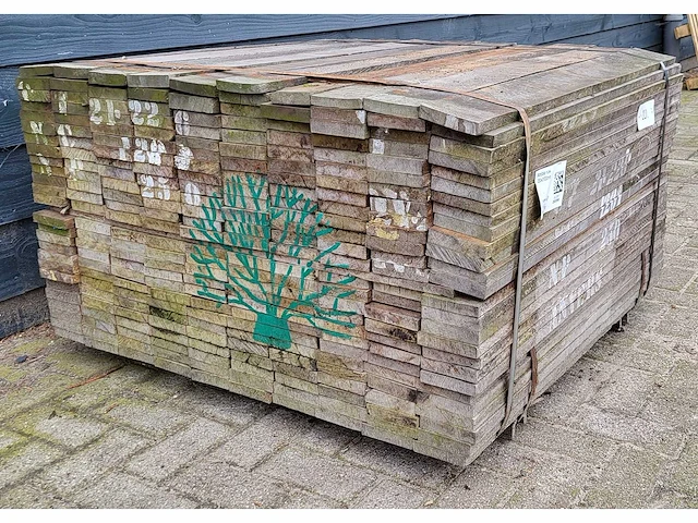 250 x azobe planken 20 x 100mm, lengte 100 cm - afbeelding 1 van  5