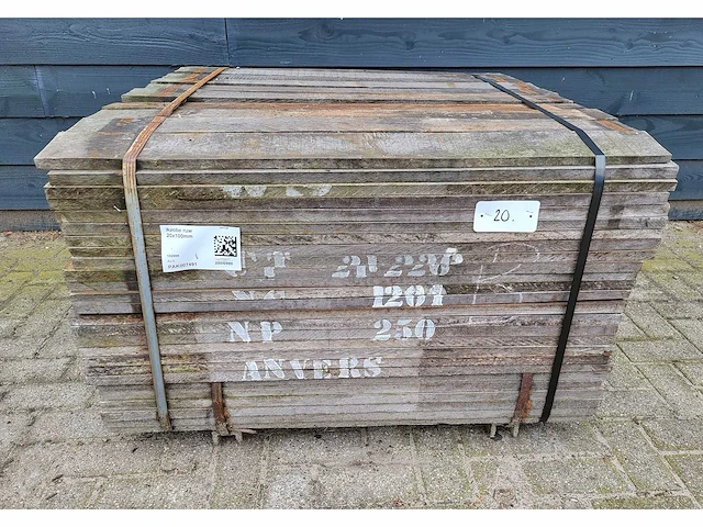 250 x azobe planken 20 x 100mm, lengte 100 cm - afbeelding 4 van  5