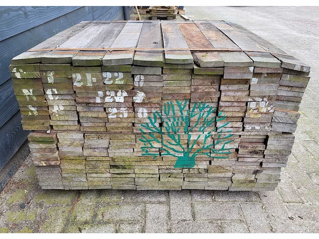 250 x azobe planken 20 x 100mm, lengte 100 cm - afbeelding 5 van  5