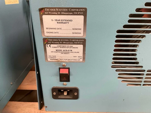 2500s environment chamber generator - afbeelding 8 van  8