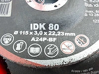 250x interdiamant - idk80 - doorslijpschijven 115mm - afbeelding 2 van  10