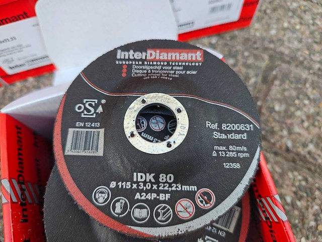 250x interdiamant - idk80 - doorslijpschijven 115mm - afbeelding 6 van  10